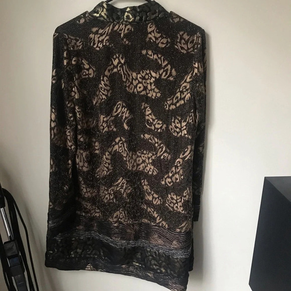 NWT Chico’s Animal Print Duster, size 1 - Picture 5 of 7